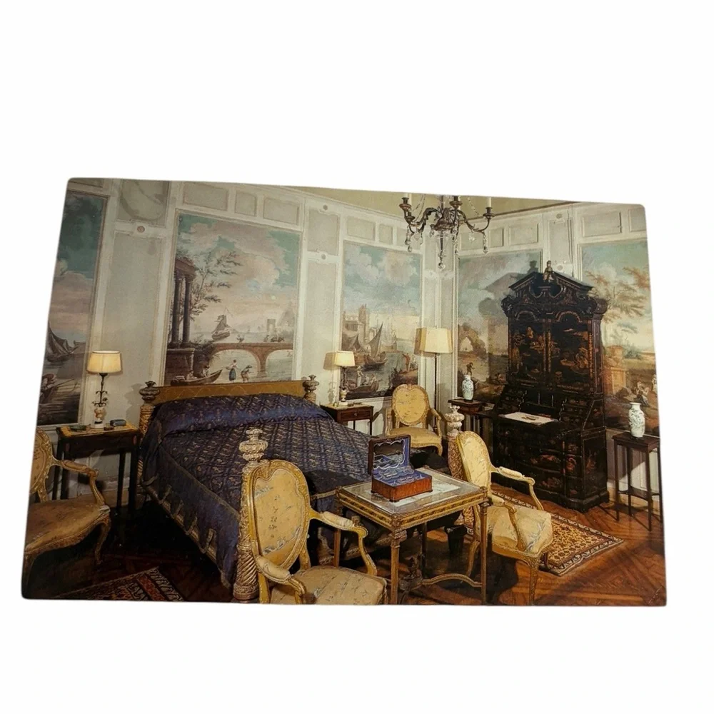 Baroque Bedroom Postcard | Classical Interior Design Print